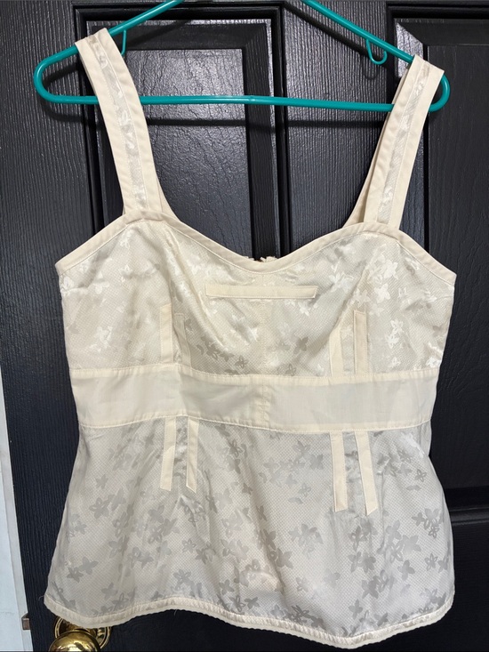 Marc By Marc Jacobs Tops - Marc by Marc Jacobs Cream Floral Lace Bustier Camisole